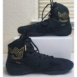 Rudis JB1 Wrestling Shoe Limited Edition Gold Black High Top Mens 8/W9.5